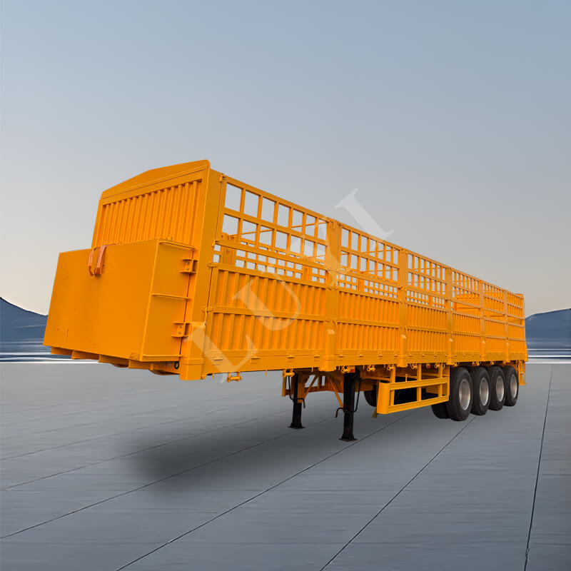 Detachable Side Panel 4-Axle Side Wall Semi-Trailer, 60-Ton And 80-Ton High-Sided Semi-Trailer
