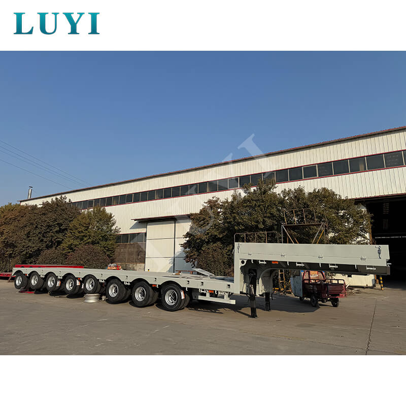 High quality 17-meter Heavy-duty Low-bed Semi-trailer for sale