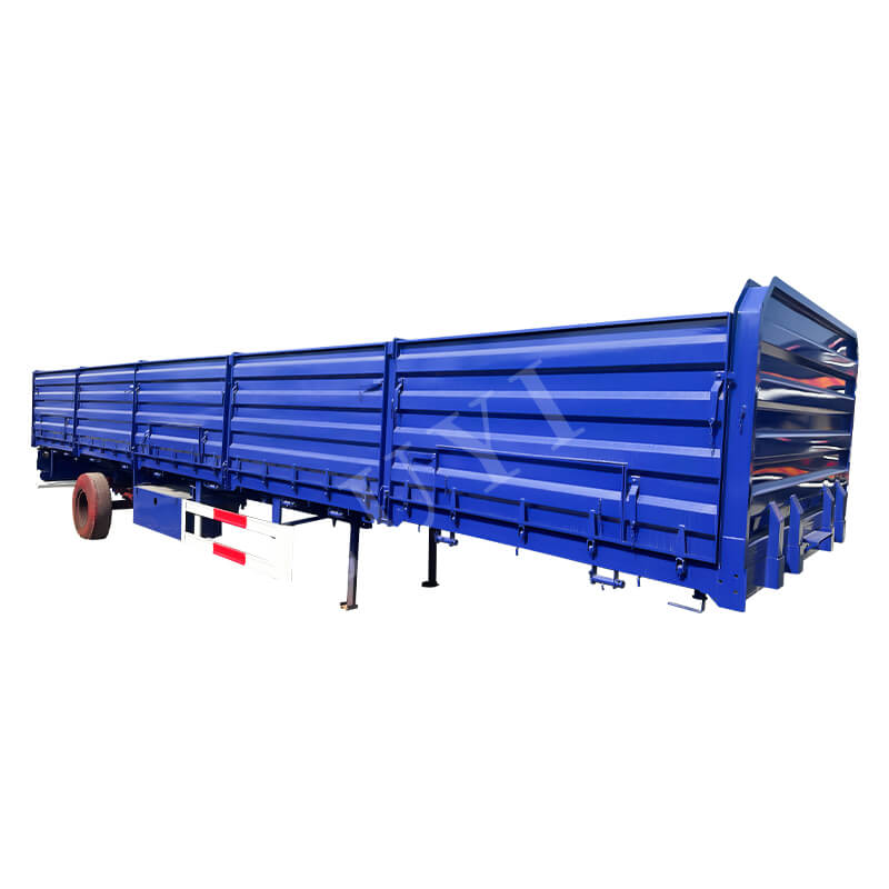 High quality  3-axle Detachable Plate Type Stake Semi-trailer