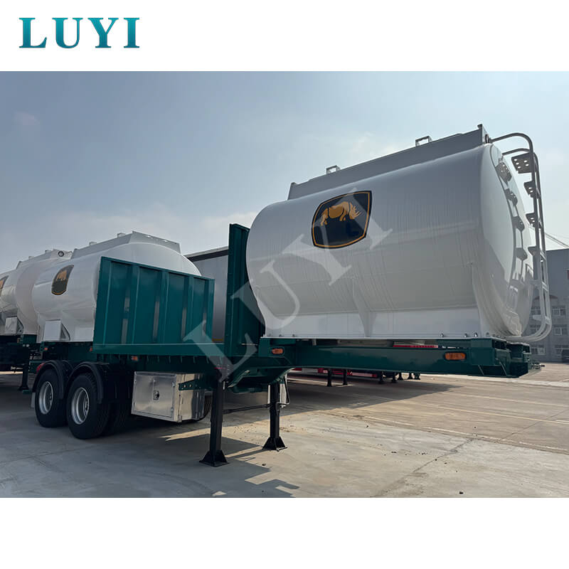 High quality 40 Tons 50 Tons V-Shaped Bulk Cement Tank Semi-Trailer for sale