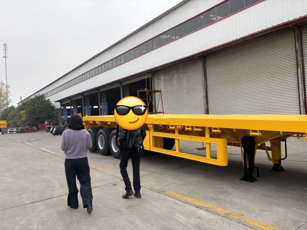 How LUYI AUTO Helped an Algerian Logistics Company Improve Heavy Equipment Transport Efficiency with 8 Custom Tri-Axle Lowboy Trailers