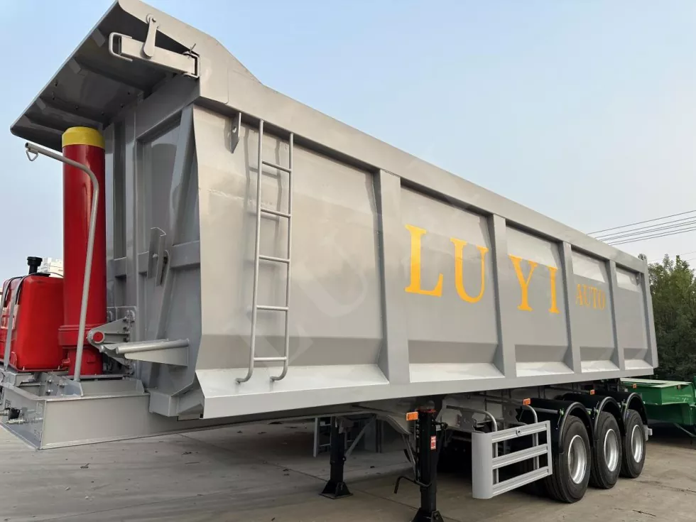 Transportation 80 Tons of Rear Tipping Semi-Trailer