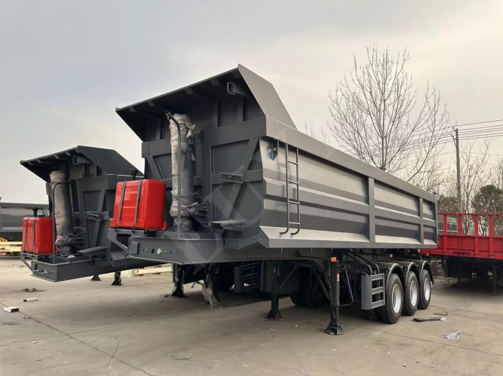 Transportation 80 Tons of Rear Tipping Semi-Trailer