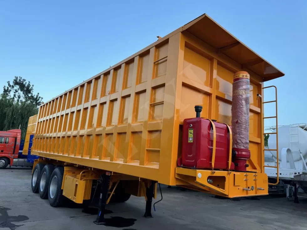 Transportation 80 Tons of Rear Tipping Semi-Trailer