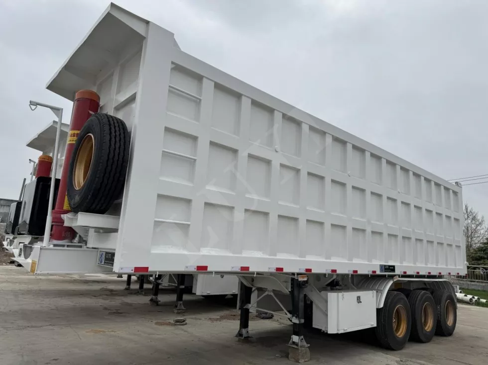 Transportation 80 Tons of Rear Tipping Semi-Trailer
