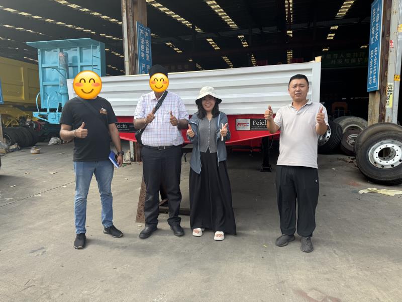Kazakhstan Logistics Customer Visits Luyi Auto and Orders 3 Custom 2-Axle Sidewall Semi-Trailers