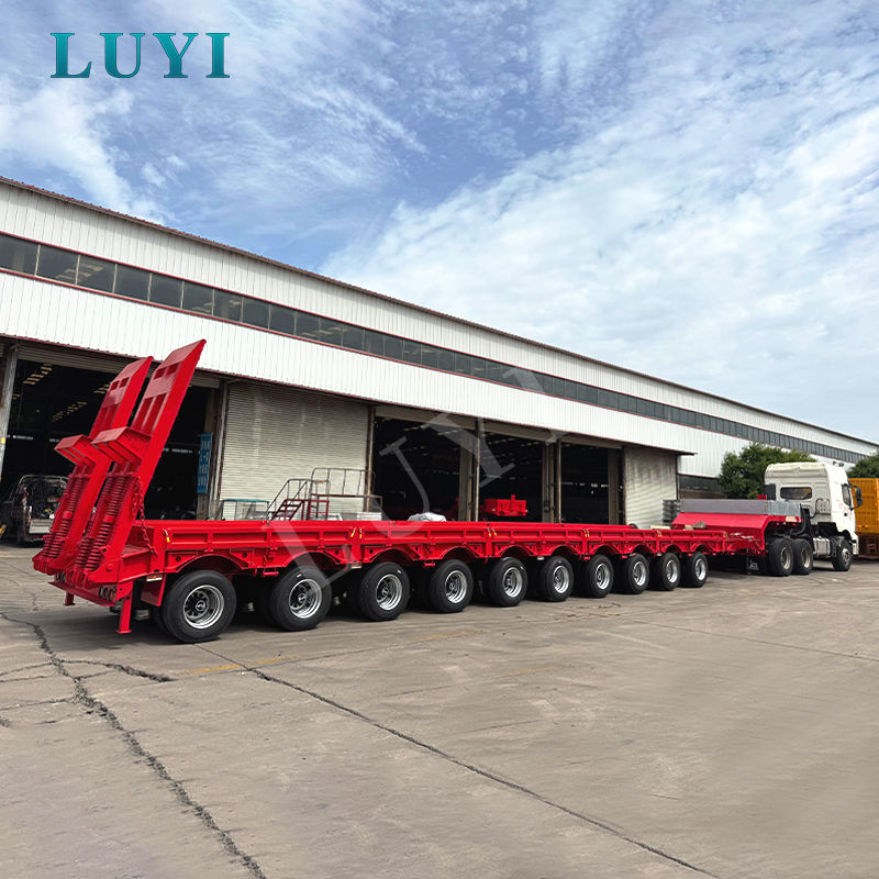 LUYI 10-Axle Extendable Lowbed Trailer: The Ultimate Solution for Extreme Heavy Haulage