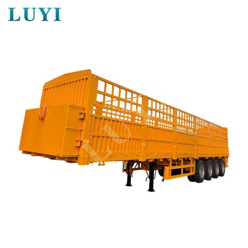 LUYI 4-Axle Side Wall Semi-Trailer, 60-Ton And 80-Ton High-Sided Semi-Trailer LUYI 4-Axle Side Wall Semi-Trailer, 60-Ton And 80-Ton High-Sided Semi-Trailer