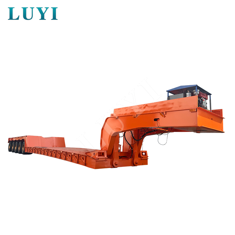 LUYI 5-axle detachable gooseneck lowboy semi-trailer LUYI 5-axle detachable gooseneck lowboy semi-trailer