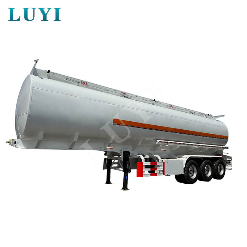 LUYI Triaxial carbon steel 55,000-liter oil tank semi-trailer