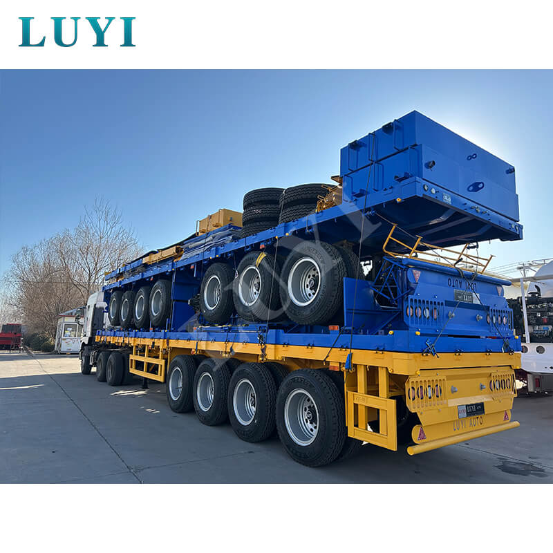 Three-axle 40-foot Flatbed Container Semi-trailer