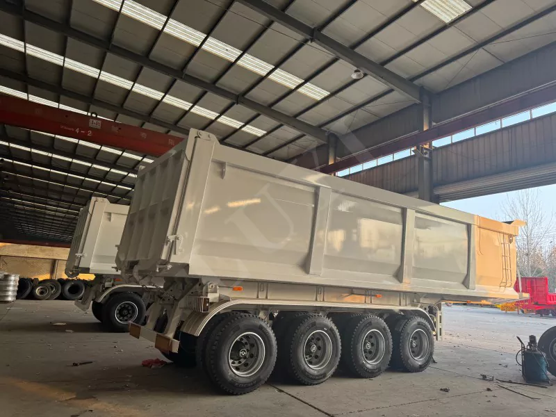 Transportation 80 Tons of Rear Tipping Semi-Trailer